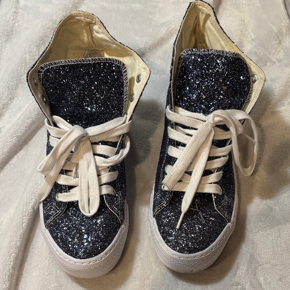 Glitter High-Top Women's Sneakers